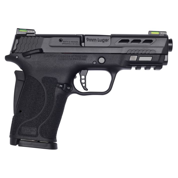 Smith & Wesson 13223 Performance Center M&P Shield EZ M2.0 9mm Luger 3.83" 8+1 Matte Black Black Armornite Stainless Steel Ported Slide Black Polymer Grip