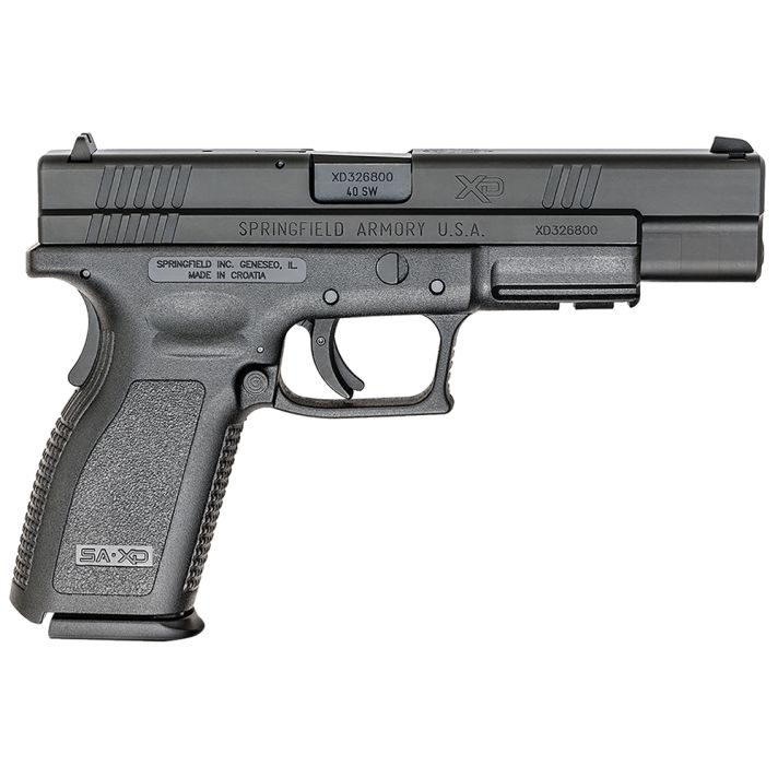 Springfield Armory XD9402 XD Tactical *CA Compliant 40 S&W 10+1 5" Black Melonite Steel Barrel & Serrated Steel Slide, Black Polymer Frame w/Picatinny Rail