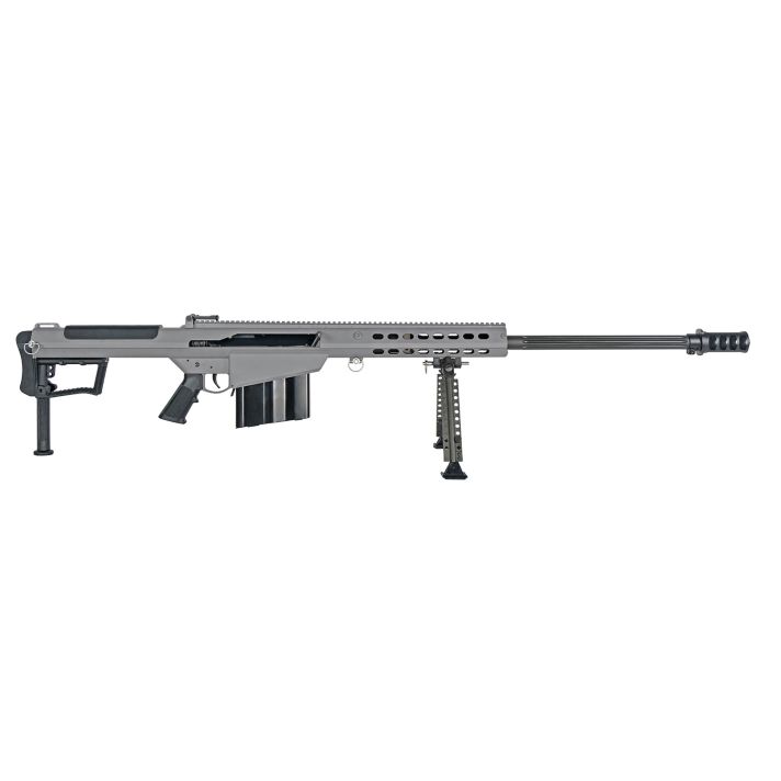 Barrett 18067 M107A150 BMG 29" 10+1 Tungsten Gray Cerakote Tungsten Gray Fixed with Sorbothane Recoil Pad Stock Black Polymer Grip