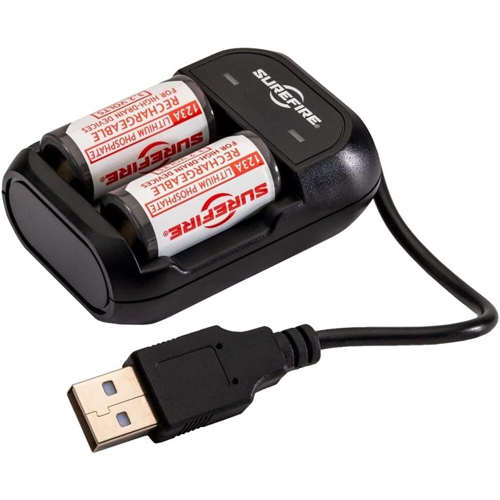 SureFire SFLFP123KIT AC/DC Wall Charger KitCR123A