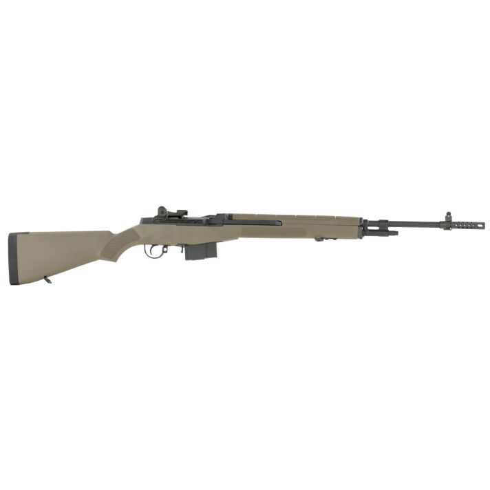 Springfield Armory MA9120CA M1A Standard Issue *CA Compliant 308 Win 10+1 22" Black Parkerized Steel Barrel w/Muzzle Brake, Black Parkerized Steel Receiver, Fixed Flat Dark Earth Synthetic Stock