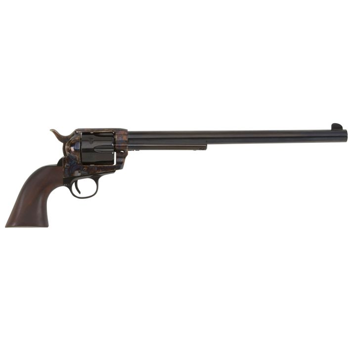 Pietta HF45CHS12NM 1873 Great Western II Buntline 45 Colt (LC) 6rd 12" Blued Steel Barrel & Cylinder, Deep Color Case Hardened Steel Frame, Walnut Grip