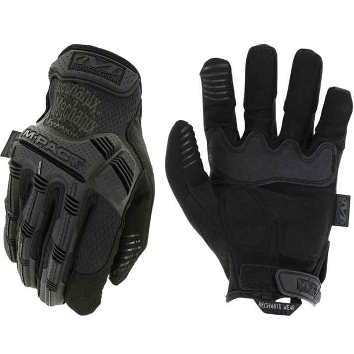 Mechanix Wear MPT-55-008 M-Pact Covert Black Synthetic Leather/Armortex Small