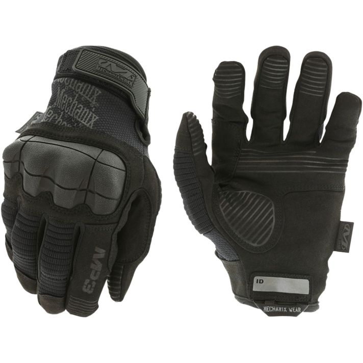 Mechanix Wear MP355008 M-Pact 3Black Synthetic Leather Small Velcro Closure