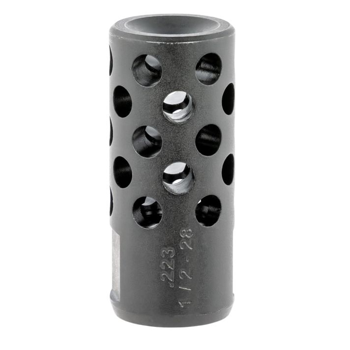 Ruger 90486 Radial Ported Muzzle Brake AR-15 5.56 45mm NATO Black Oxide Steel with 1/2"-28 tpi Threads, 1.75" OAL & .75" Diameter