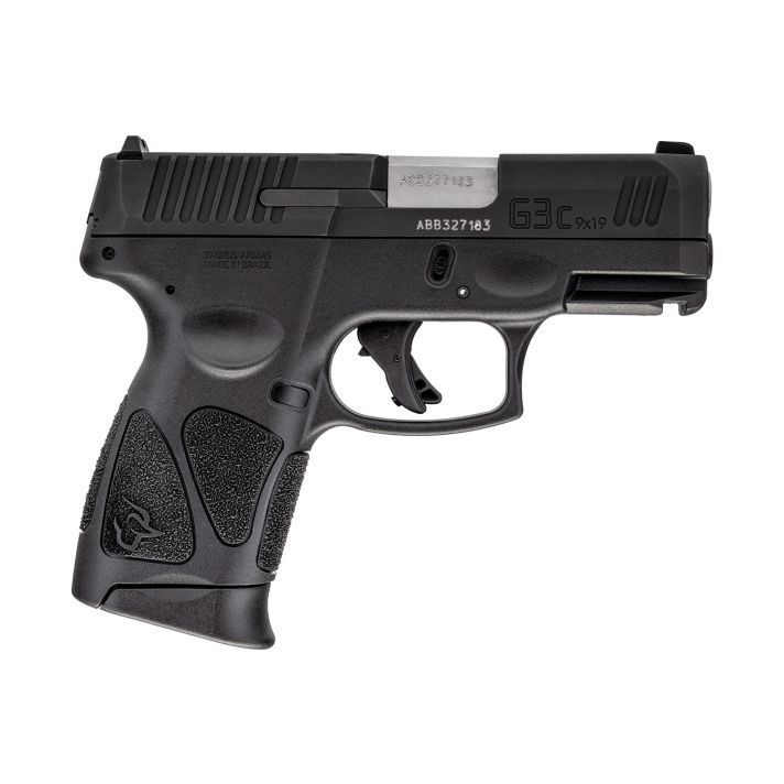 Taurus 1G3C931 G3CCompact Frame 9mm Luger 12+1 3.26" Matte Stainless Steel Barrel, Matte Black Tenifer Serrated Steel Slide, Black Polymer Frame w/Picatinny Rail, Black Polymer Grip, Right Hand