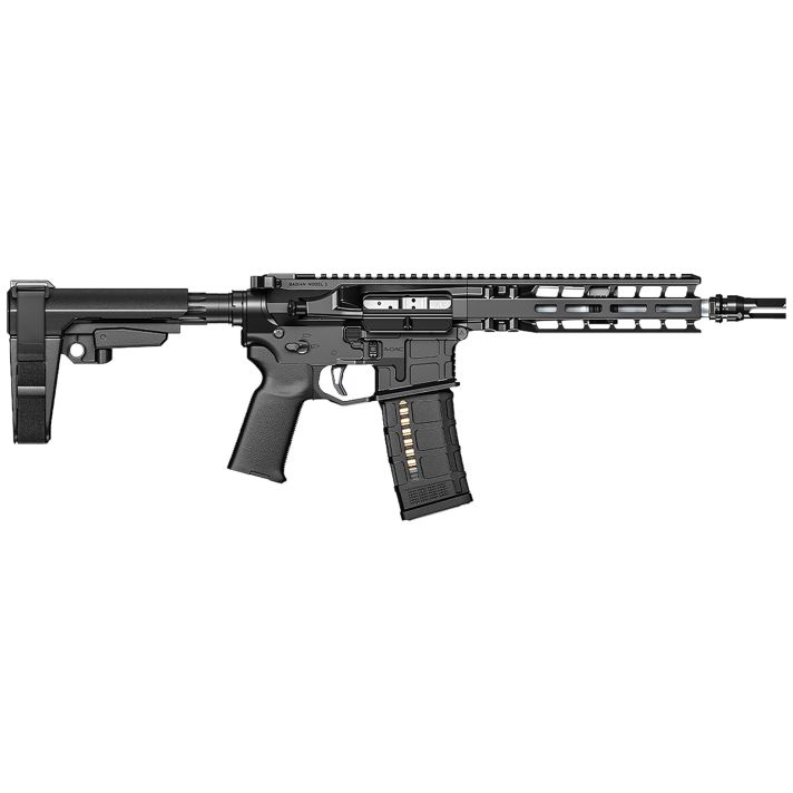 Radian Weapons R0052 Model 1 Pistol 300 Blackout 30+1 9", Black, Billet Rec, M-Lok Handguard, Smooth Buffer Tube (No Brace), Magpul Grip, Ambi Controls, Dead Air QD Flash Hider, Adj. Trigger