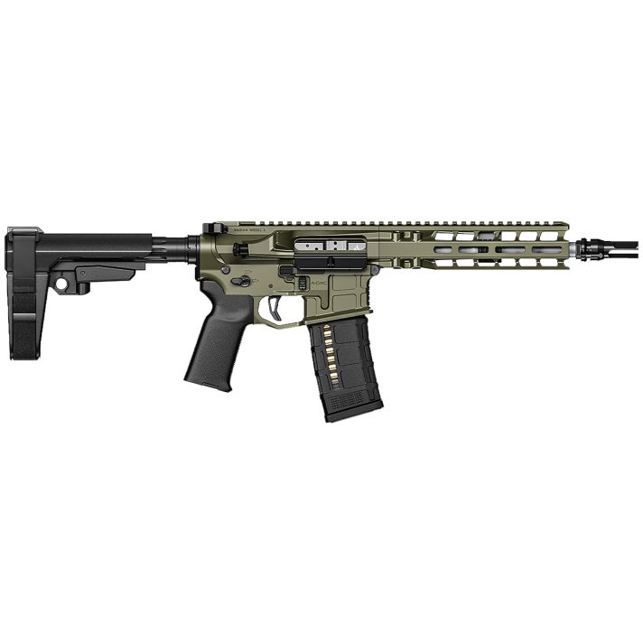 Radian Weapons R0505 Model 1 Pistol 300 Blackout 30+1 9", OD Green Billet Rec/M-Lok Handguard, Smooth Buffer Tube (No Brace), Magpul Grip, Ambi Controls, Dead Air QD Flash Hider, Adj. Trigger