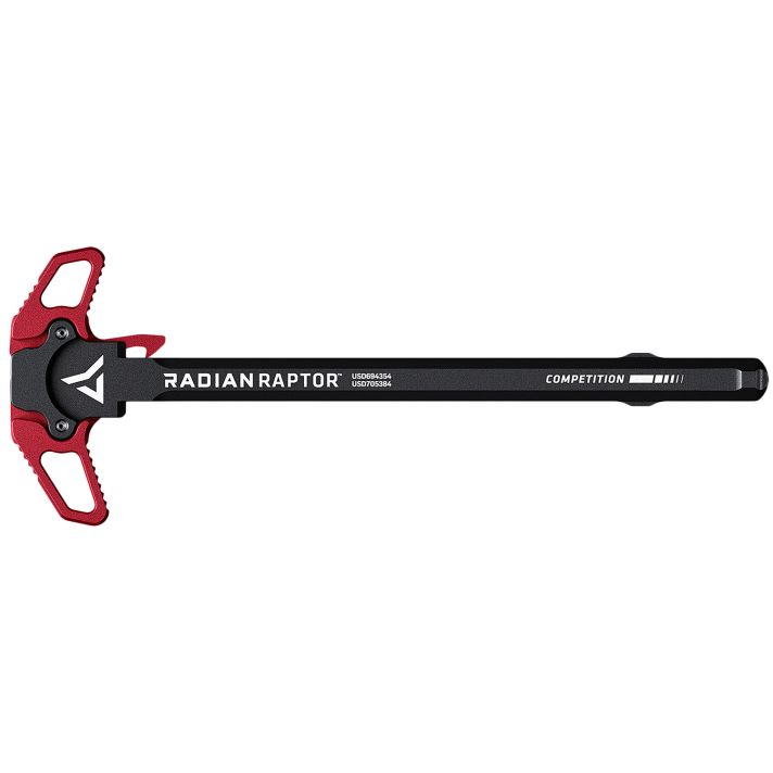 Radian Weapons R0232 Raptor Competition Ambi Charging Handle, Red, Fits Mil-Spec AR-15 Platform