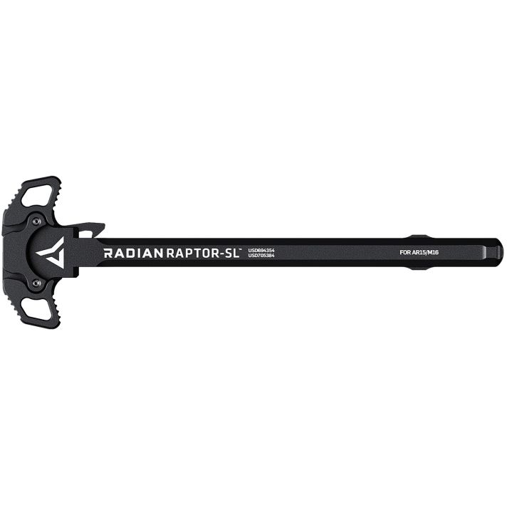 Radian Weapons R0176 Raptor SL Ambi Charging Handle, Black, Slim Line Handles, Fits Mil-Spec AR-15/M16 Platform
