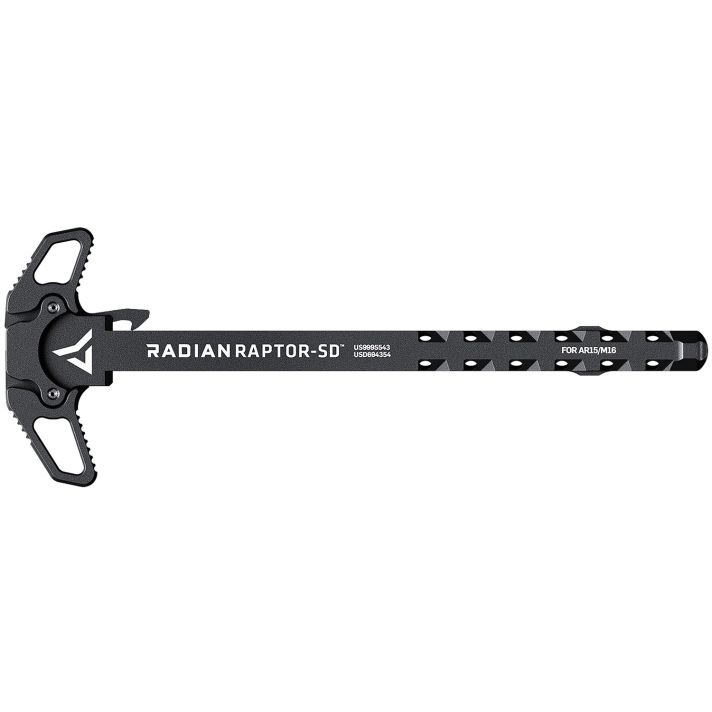 Radian Weapons R0006 Raptor SD Ambi Charging Handle, Black, Gas Ported Shaft, Fits Mil-Spec AR-15/M16 Platform
