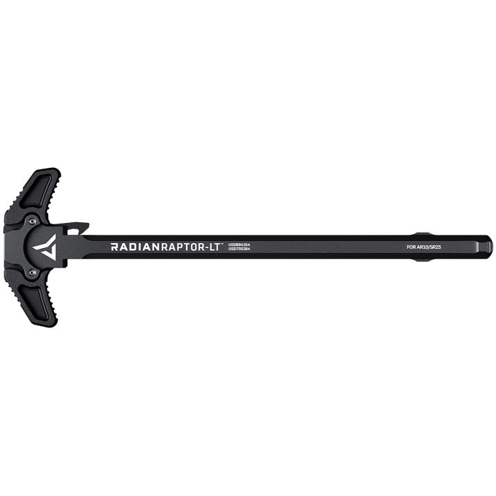 Radian Weapons R0151 Raptor LT Lightweight Ambi Charging Handle, Black, Fits AR-10/SR-25 Platform