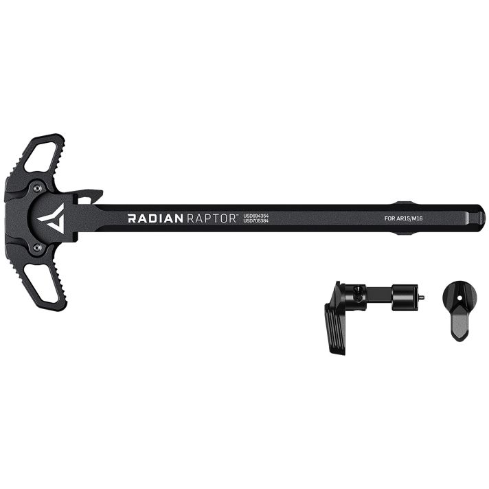 Radian Weapons R0275 RaptorCharging Handle & 45/90 Talon Safety, Black, Ambi Controls, Fits Mil-Spec AR-15/M16 Platform