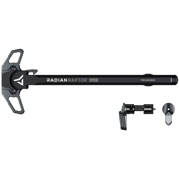 Radian Weapons R0664 RaptorCharging Handle & 45/90 Talon Safety, Radian Gray, Ambi Controls, Fits Mil-Spec AR-15/M16 Platform
