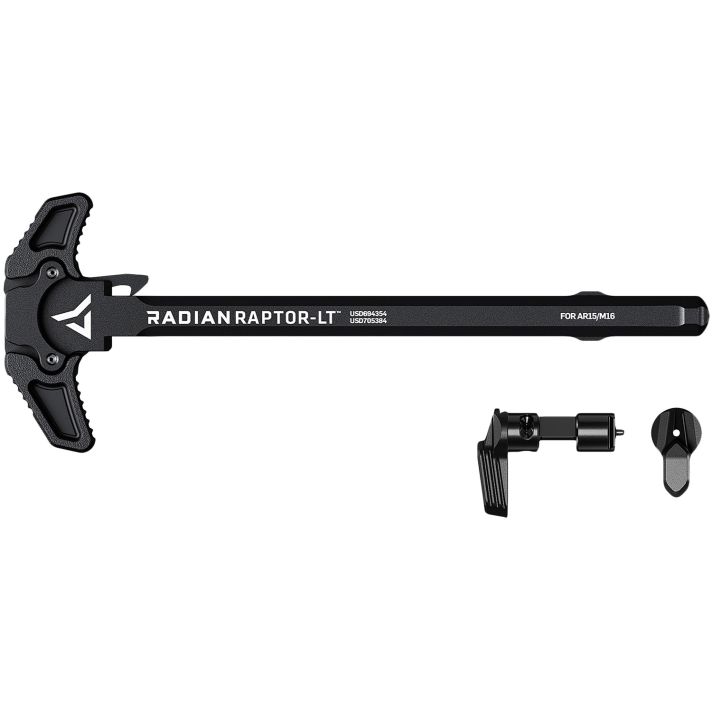 Radian Weapons R0290 Raptor LT Lightweight Charging Handle & 45/90 Talon Safety, Black, Ambi Controls, Fits Mil-Spec AR-15/M16 Platform