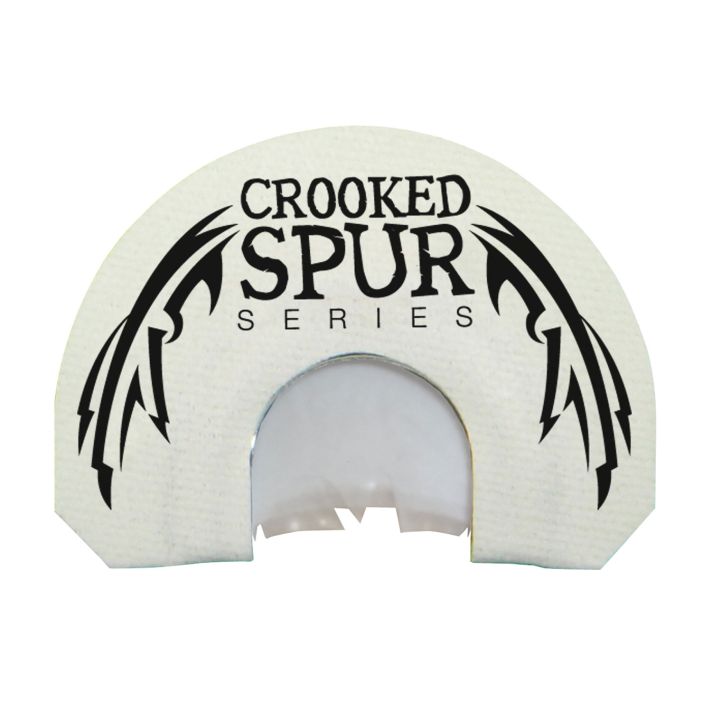 Foxpro CSMOUTHWHTSLASH Crooked Spur V-Cut Slash Diaphragm Call Triple Reed Turkey Sounds Attracts Turkeys White