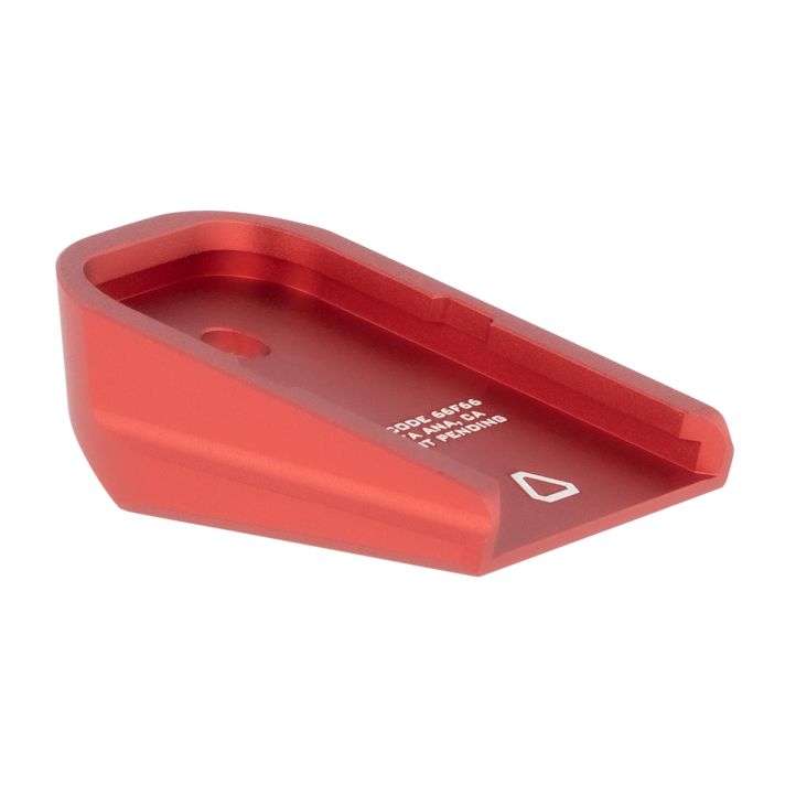 Strike Industries GALBPRED Base PlateCompatible w/Glock Except 20/21/26/27/33/39, Red Aluminum