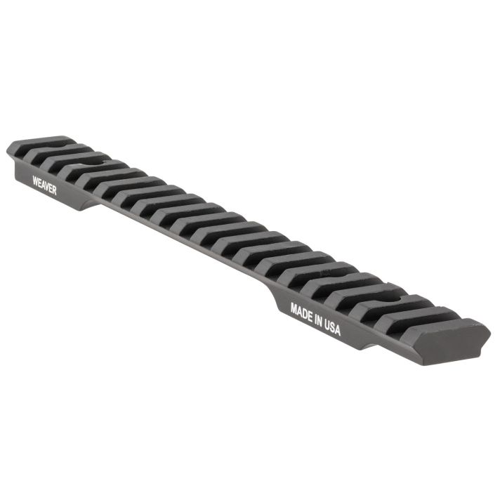 Weaver Mounts 99465 Multi-Slot BaseExtended Black Aluminum Fits Savage 110 Long Action 0 MOA