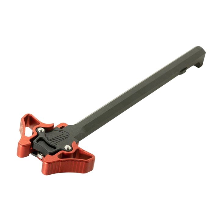 TIMBER CREEK OUTDOOR INC EMAMBICHR Enforcer Mini Ambidextrous Charging Handle AR-Platform Red Anodized Aluminum