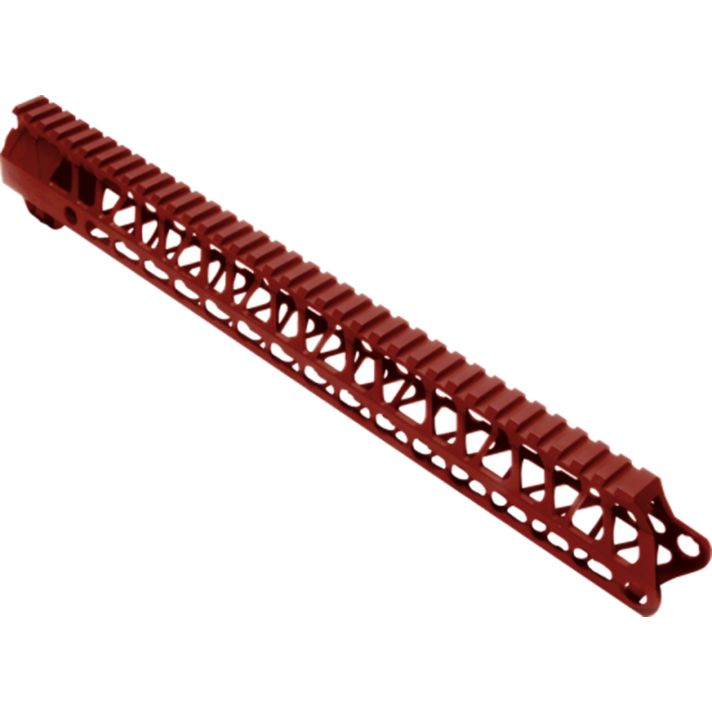 TIMBER CREEK OUTDOOR INC ME15HGR Enforcer Handguard AR-15 Red Anodized Aluminum 15" Picatinny/M-LOK