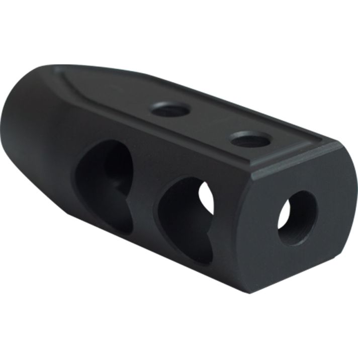 Timber Creek Outdoors 65HBBLC Heart Breaker Muzzle Brake Black Cerakote with 5/8"-24 tpi Threads for 6.5 Grendel AR-Platform