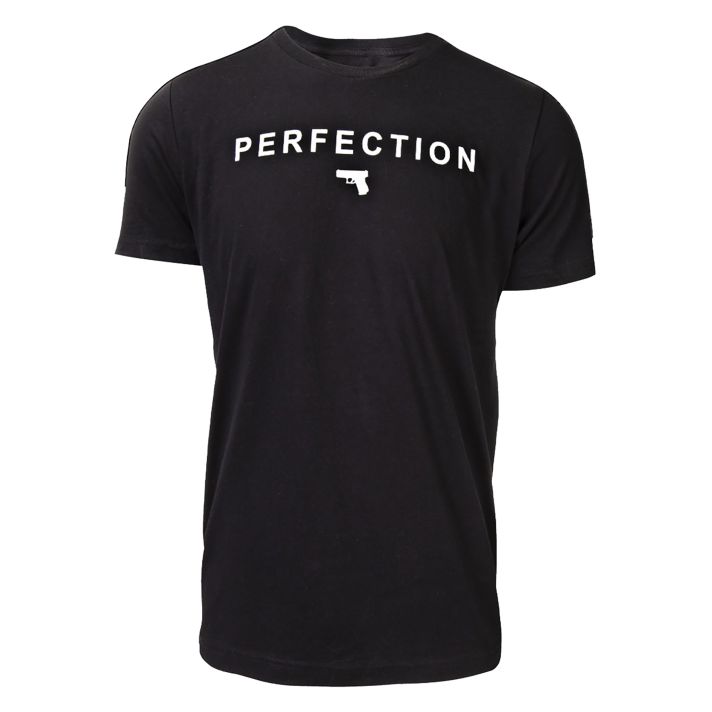 Glock AA75124 Perfection PistolBlack Cotton Short Sleeve Small