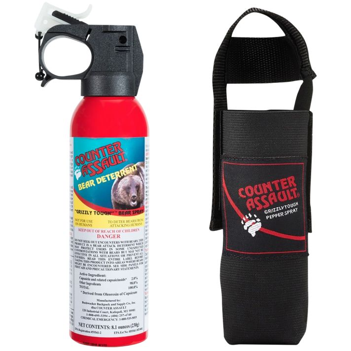 Counter Assault 15067025 Bear SprayCapsaicin Range 32 ft-7 Seconds 8.10 oz Includes Holster