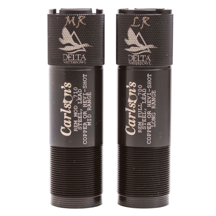 Carlson's Choke Tubes 07260 Delta WaterfowlRemington Rem Choke 12 Gauge Mid/Long Range Knurled 17-4 Stainless Steel