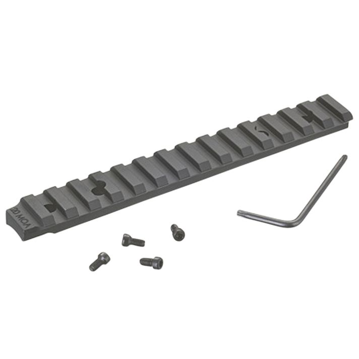 Ruger 90678 Picatinny RailBlack Anodized Aluminum Fits Ruger American Rifle Short Action 20 MOA