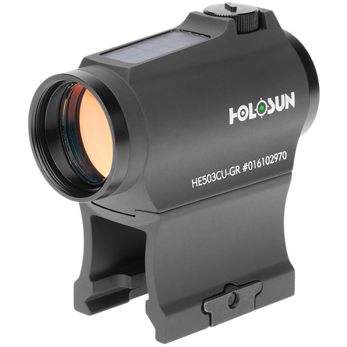 Holosun HE503CUGR 503Black Anodized 1x 20 mm 2 MOA Green Dot/65 MOA Circle Multi Reticle