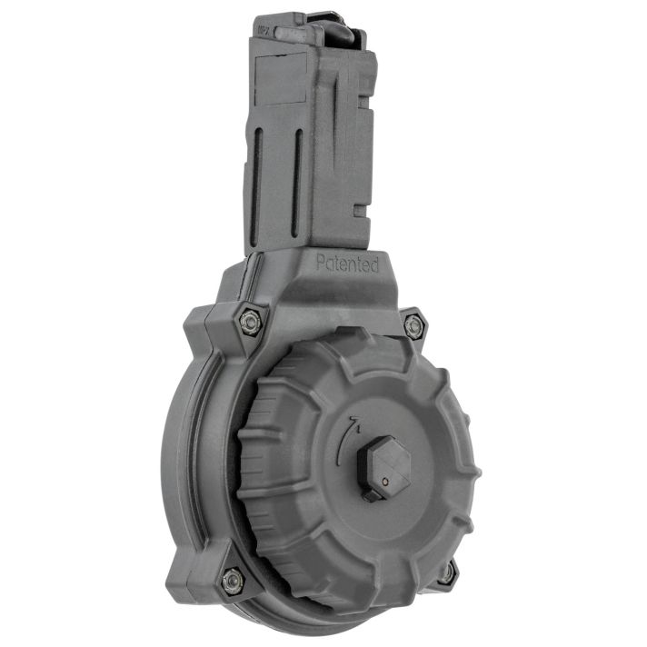 ProMag DRMA21 Standard50rd Drum 9mm Luger Fits Sig MPX Black DuPont Zytel Polymer