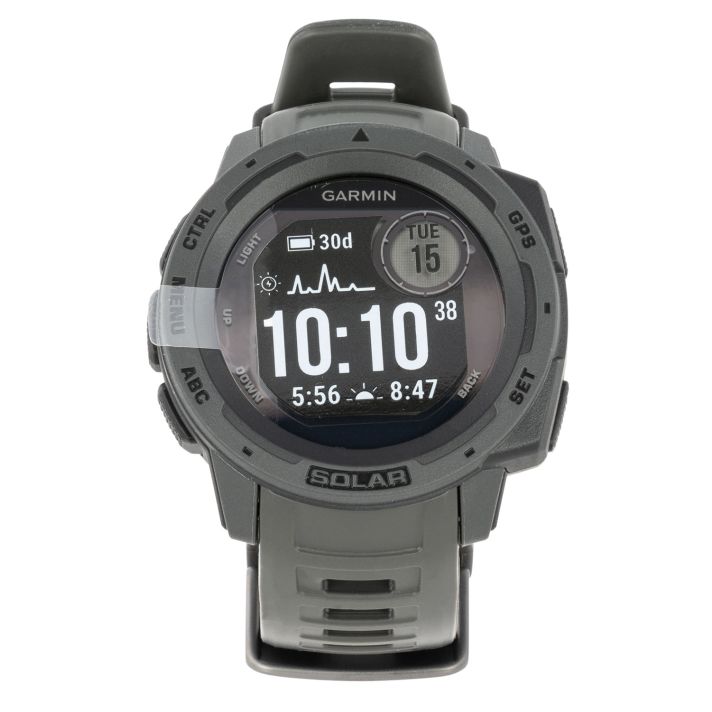 Garmin 0100229310 InstinctFitness Tracker Graphite 45mm Solar Compatible With iPhone/Android Bluetooth/ANT+ GPS Yes