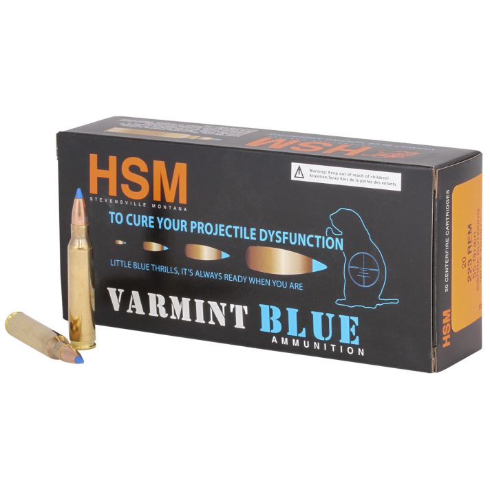 HSM 22354N Varmint223 Rem 54gr Sierra BlitzKing 20 Per Box/ 25 Case