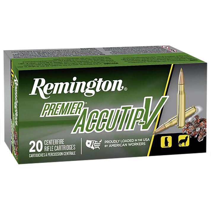 Remington Ammunition 29218 Premier Accutip-V 204Ruger 32gr AccuTip V 20 Per Box/10 Case