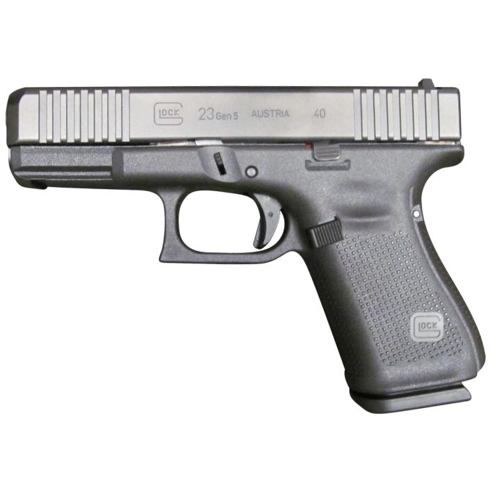 Glock PA235S201 G23 Gen5 Compact 40 S&W4.02" Glock Marksman Barrel 10+1, Black Frame & nDLC Slide, Modular Backstrap, Ambidextrous Slide Stop, Safe Action Trigger