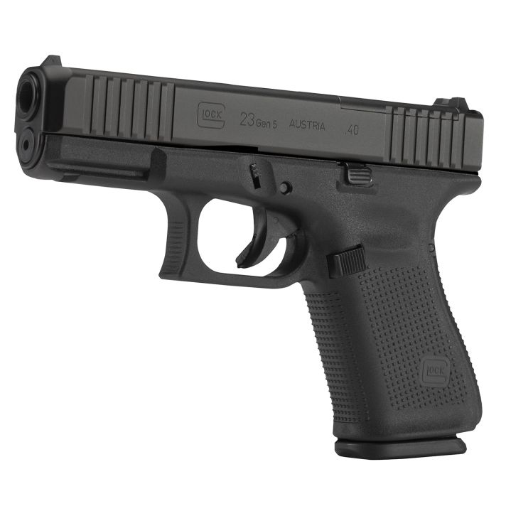 Glock PA235S201MOS G23 Gen5 Compact MOS 40 S&W4.02" Glock Marksman Barrel 10+1, Black Frame & MOS nDLC Slide, Modular Backstrap, Ambidextrous Slide Stop, Safe Action Trigger, Optics Ready