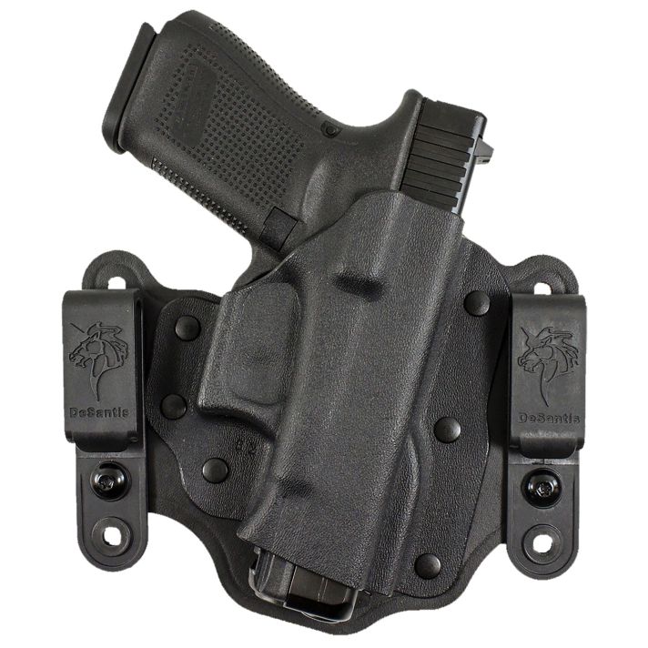DeSantis Gunhide 176KA8BZ0 Intruder 2.0 IWB/OWB Black Kydex Belt Loop Fits Glock 43/43X Right Hand