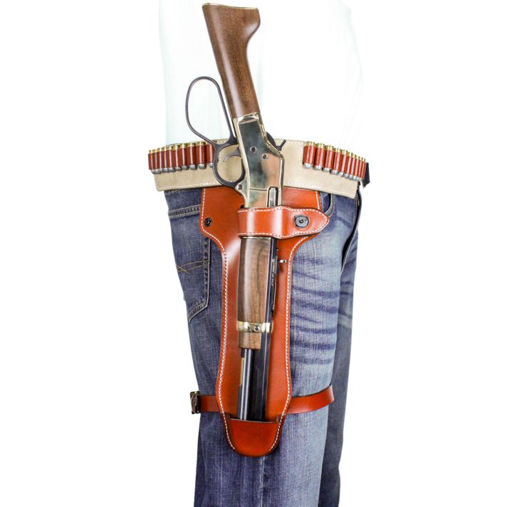 DeSantis Gunhide 181TJ01Z0 Mare's LegLeg Tan Leather Fits Heritage Mare's Leg 22LR/22 Mag Ambidextrous