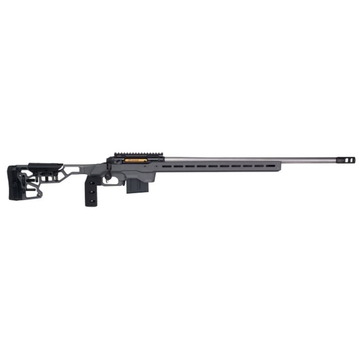 Savage Arms 57561 110 Elite Precision 300 PRC 30" 5+1 Matte Black/ Gray Cerakote/Black Polymer/Optic Ready *Self timing taper aligned muzzlebrake (Short Action Calibers Only)