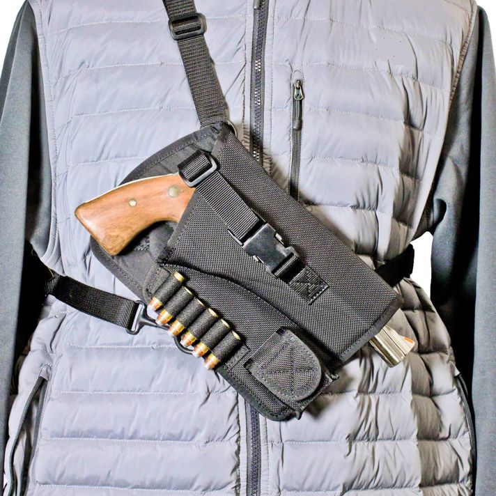DeSantis Gunhide M72BALRZ0 Yukon Hunting RigShoulder Nylon Shoulder Fits Ruger GP100 4" Right Hand