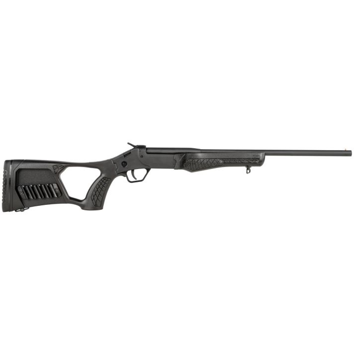 Rossi SSP1BK Tuffy Single Shot Youth 410 Gauge Break Open 3" 1rd 18.50" Matte Black Barrel, Matte Black Steel Receiver, Black Synthetic Thumbhole Stock w/Shell Holder, Right Hand