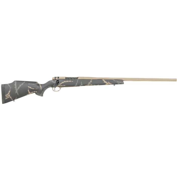 Weatherby MAM05N65CMR6B Mark V Accumark LTD 6.5 Creedmoor 4+1 22" Barrel, Burnt Bronze Cerakote Finish, Gray/Brown Accent Black Fixed Monte Carlo Stock