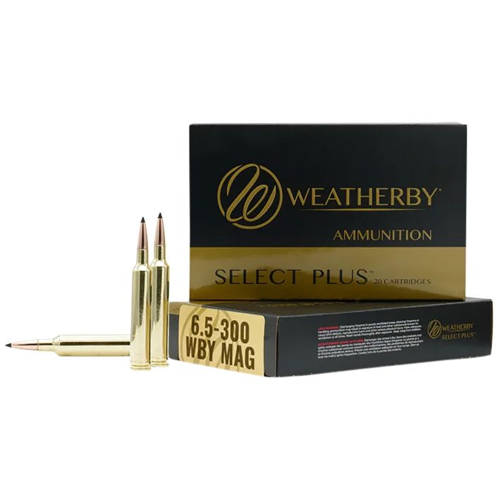 Weatherby R653156EH Select Plus6.5-300WthbyMag 156gr Berger Extreme Outer Limits Elite 20 Per Box/10 Case
