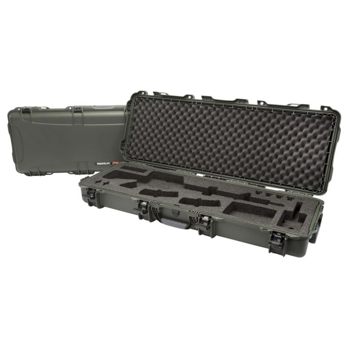Nanuk 990AR06 990 AR15 Case Waterproof Olive Resin w/ Foam Padding for AR-Platform