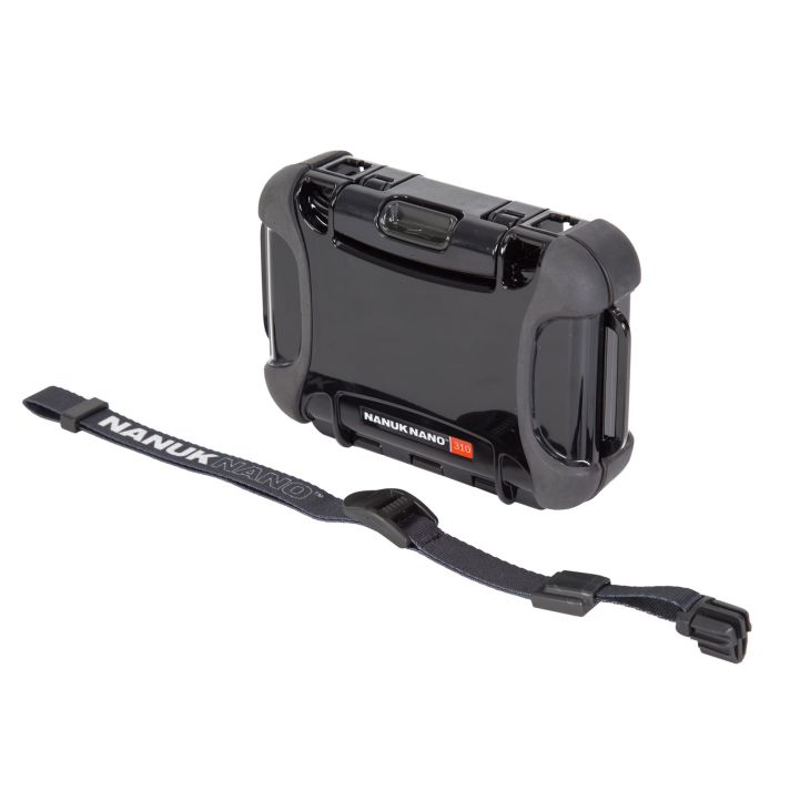Nanuk 3100001 Nano 310 Black Polycarbonate w/ PowerClaw Latches Includes Carry Strap
