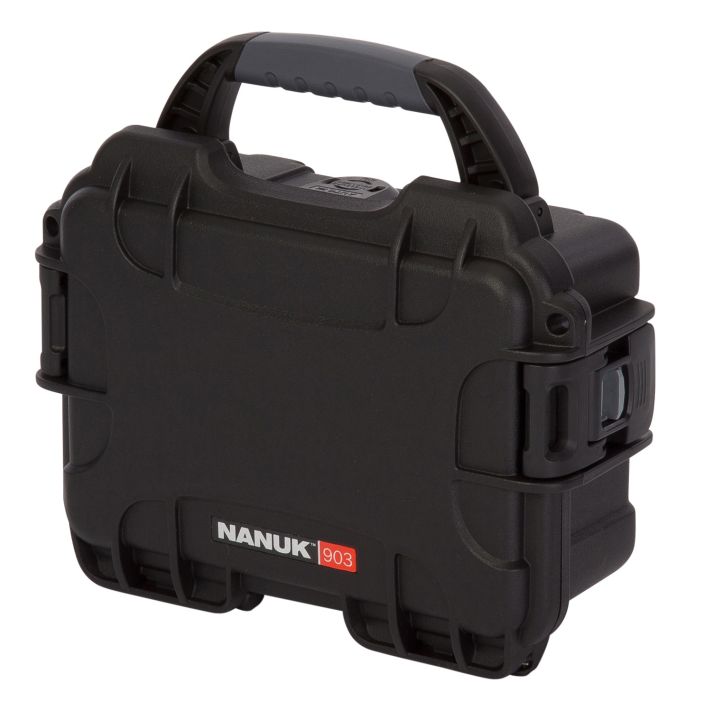 Nanuk 9031001 903Impact Resistant Black Polymer w/ Foam Padding&Latches