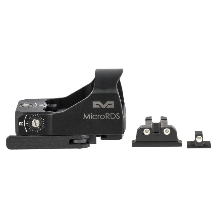 Meprolight USA 88070504 MicroRDSBlack 1x 3 MOA Dot Reticle Fits S&W M&P (Non-Optics Ready) Pistol