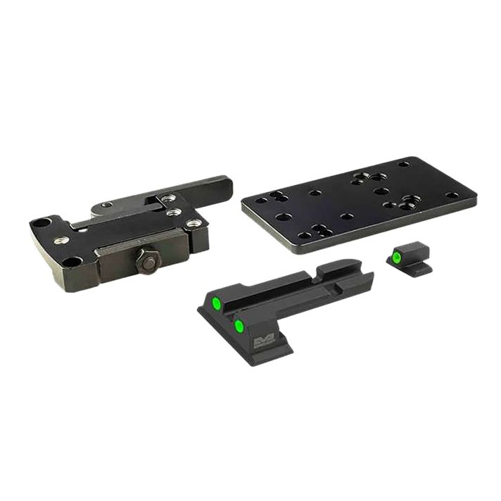Meprolight USA 88071504 Micro RDS Adapter Quick Detach Black Steel S&W M&P Meprolight TruDot Mount