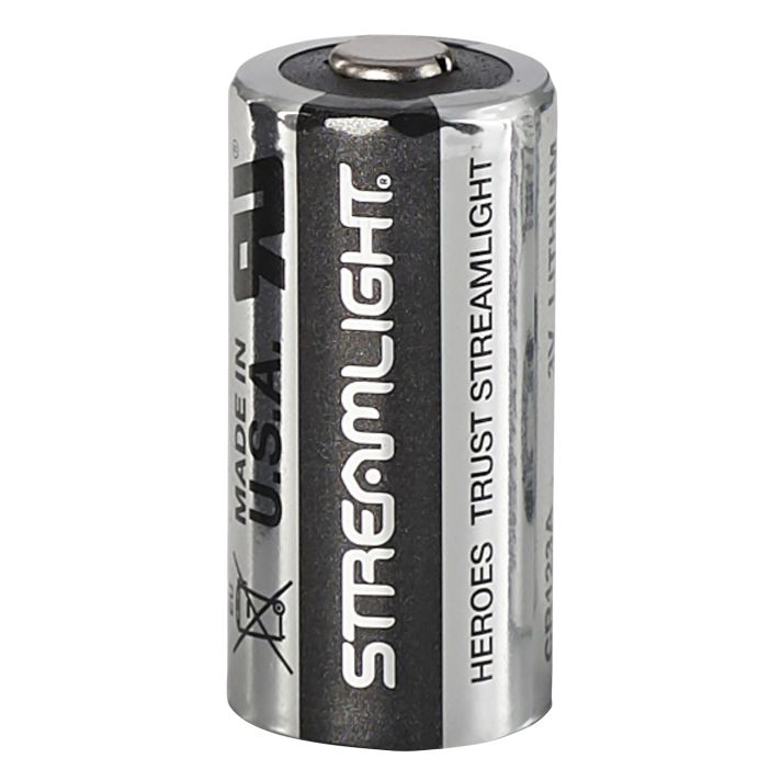 Streamlight 85180 CR123A Lithium BatteriesSilver/Black 3 Volts (6) Single Pack