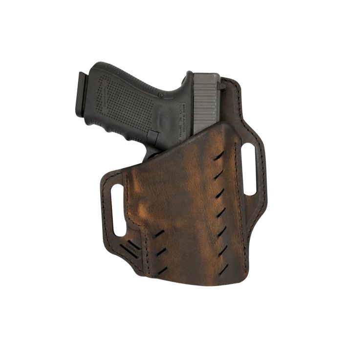 Versacarry G1BRN GuardianOWB Size 1 Distressed Brown Leather Belt Slide Fits Beretta Px4 Storm Right Hand